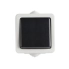 Kanlux 10A, 250V, 72x72 mm, szürke, IP54 váltókapcsoló, TEKNO – kültéri villanykapcsoló