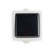 Kanlux 10AX, 250V, 72x72 mm, fekete, IP54 egypólusú LED kapcsoló, TEKNO – kültéri villanykapcsoló