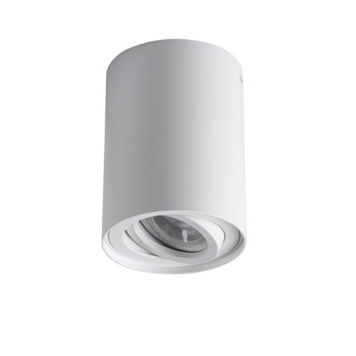 Kanlux 25 fokban állítható mennyezeti spot lámpatest GU10 foglalattal, Ø80 mm, henger alakú, fekete, alumínium, BORD XS