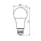 Kanlux IQ-LED 11W, 1521 lm, 2700K, E27, A60, RA90, meleg fehér LED fényforrás - 3 év garancia, kiváló színvisszaadás, 25 000 h élettartam