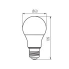 Kanlux IQ-LED 5,9W, 806 lm, 2700K, E27, A60, RA90, meleg fehér LED fényforrás - 3 év garancia, kiváló színvisszaadás, 25 000 h élettartam