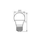 Kanlux IQ-LED 3,4W, 470 lm, 4000K, G45, E27, RA90, természetes fehér LED fényforrás - 3 év garancia, kiváló színvisszaadás, 25 000 h élettartam