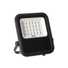 Kanlux 10W 1200 lm IP 65 4000K természetes fehér kültéri napelemes LED reflektor, FL SONE SLR - üveg búrával, 50 000 h élettartam, 5 óra működési idővel