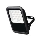 Kanlux 10W 1200 lm IP 65 4000K természetes fehér kültéri napelemes LED reflektor, FL SONE SLR - üveg búrával, 50 000 h élettartam, 5 óra működési idővel