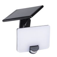   Kanlux 8W 800 lm IP 54 4000K fekete természetes fehér kültéri napelemes mozgásérzékelős LED reflektor, FL SOLNR SLR - 20 000 h élettartam