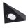 Kanlux G4, 130x130 mm, fekete színű, acél házas, háromszög alakú bútorvilágító spot lámpatest, ZEPO