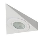 Kanlux G4, 130x130 mm, fehér színű, acél házas, háromszög alakú bútorvilágító spot lámpatest, ZEPO