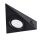 Kanlux G4, 130x130 mm, fekete színű, acél házas, háromszög alakú bútorvilágító spot lámpatest, ZEPO