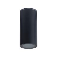   Kanlux kültéri mennyezeti spot lámpatest E14 foglalattal, IP 65, Ø70 mm, henger alakú, fekete, alumínium, AQILO