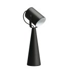 Kanlux E27, Ø100 mm, fekete, fém asztali lámpa, LARATA E27
