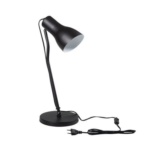 Kanlux E27, 580 mm, fekete, fém házas asztali lámpa, JUSI
