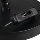 Kanlux E27, 580 mm, fekete, fém házas asztali lámpa, JUSI