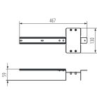 Kanlux KMCCB125 DIN DB24, elosztó kiegészítő KP-DB család, acél anyagból, 130x467 mm méretben - DIN sínre szerelhető tartozék