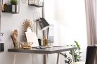Kanlux E27, IP20, 380 mm, fekete, fém asztali lámpa, RAIBO