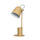 Kanlux E27, Ø120 mm, sárga, fém házas asztali lámpa, RAIBO