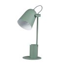 Kanlux E27, Ø120 mm, zöld, fém házas asztali lámpa, RAIBO