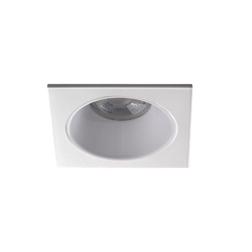 Kanlux 88x88 mm, GU10, IP20, fehér színű, alumínium házas, szögletes spot lámpa keret, GLOZO DSL