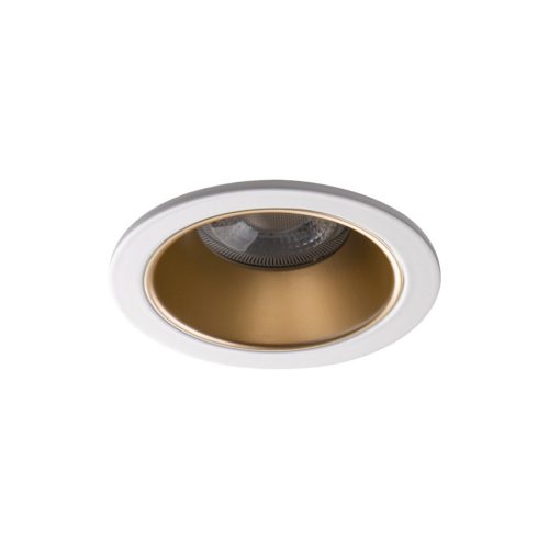 Kanlux Ø89 mm, GU10, IP20, arany, fehér színű, alumínium házas, kerek spot lámpa keret, GLOZO DSO