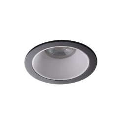   Kanlux Ø89 mm, GU10, IP20, fehér/fekete színű, alumínium házas, kerek spot lámpa keret, GLOZO DSL