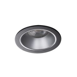   Kanlux Ø89 mm, GU10, IP20, ezüst, fekete színű, alumínium házas, kerek spot lámpa keret, GLOZO DSO