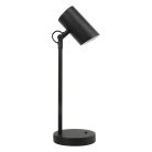 Kanlux állítható asztali lámpa, E14 foglalattal, Ø80 mm, fekete, acél, AGZAR E14