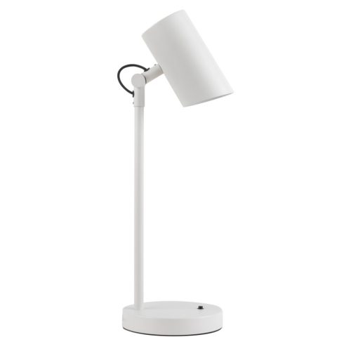 Kanlux állítható asztali lámpa, E14 foglalattal, Ø80 mm, fehér, acél, AGZAR E14