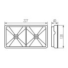 Kanlux 1,95W, 125 lm, IP65, 5000K, 227x120 mm, fehér, műanyag házas, hideg fehér vészvilágító lámpatest, ONTEC S - nyílt terű helyiségekben felgasználható