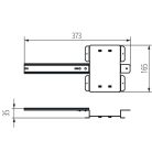 Kanlux KMCCB200/250 DIN DB18, elosztó kiegészítő KP-DB család, acél anyagból, 165x373 mm méretben - DIN sínre szerelhető tartozék