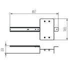 Kanlux KMCCB200/250 DIN DB24, elosztó kiegészítő KP-DB család, acél anyagból, 165x467 mm méretben - DIN sínre szerelhető tartozék