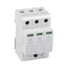 Ideal TS 230/400V AC TH35 3P T1+T2 50kA moduláris túlfeszültség korlátozó - 3 pólusú T1+T2 típusú, DIN sínre szerelhető, 5 év garancia