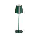 Kanlux 3,7V, 1,2W, 3000K, 165 lm, IP54, Ø110 mm, zöld, fém házas LED asztali lámpa, INITA LED - USB porton keresztül tölthető, vezeték nélküli