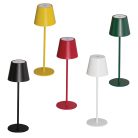 Kanlux 3,7V, 1,2W, 3000K, 165 lm, IP54, Ø110 mm, zöld, fém házas LED asztali lámpa, INITA LED - USB porton keresztül tölthető, vezeték nélküli