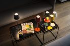 Kanlux 3,7V, 1,2W, 3000K, 165 lm, IP54, Ø110 mm, zöld, fém házas LED asztali lámpa, INITA LED - USB porton keresztül tölthető, vezeték nélküli