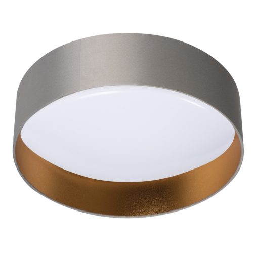 Kanlux 17,5W, 1450 lm, 3000K, Ø400 mm, szürke/arany színű, fém házas mennyezeti spot LED lámpatest, RIFA LED