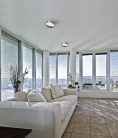 Kanlux 17,5W, 1450 lm, 3000K, Ø400 mm, szürke/arany színű, fém házas mennyezeti spot LED lámpatest, RIFA LED