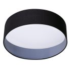 Kanlux 17,5W, 3000K, 1450 lm, Ø400 mm, fekete/fehér, fém házas, meleg fehér mennyezeti spot LED lámpatest, RIFA LED