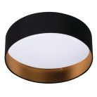 Kanlux 17,5W, 3000K, 1450 lm, Ø400 mm, fekete/arany, fém házas, meleg fehér mennyezeti spot LED lámpatest, RIFA LED