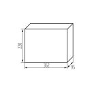 Kanlux, 63A, 230/400 AC, 18P, IP40, műanyag, fehér, ITS DB118S 1X18P/SMD-P elosztódoboz - 650°C, oldalfali
