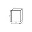 Kanlux, 63A, 230/400 AC, 2x12P, IP40, műanyag, fehér, ITS DB212F 2X12P/FMD-P elosztódoboz - 650°C, fali süllyesztett