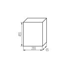 Kanlux, 63A, 230/400 AC, 3x12P, IP40, műanyag, fehér, ITS DB312F 3X12P/FMD-P elosztódoboz - 650°C, fali süllyesztett