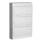 Kanlux, 63A, 230/400 AC, 3x12P, IP40, műanyag, fehér, ITS DB312S 3X12P/SMD-P elosztódoboz - 650°C, oldalfali