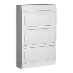   Kanlux, 63A, 230/400 AC, 3x12P, IP40, műanyag, fehér, ITS DB312S 3X12P/SMD-P elosztódoboz - 650°C, oldalfali