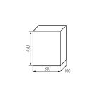 Kanlux, 63A, 230/400 AC, 3x12P, IP40, műanyag, fehér, ITS DB312S 3X12P/SMD-P elosztódoboz - 650°C, oldalfali