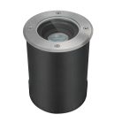 Kanlux GU10, IP67, IK10, Ø130 mm, IK10, rozsdamentes acél színű, alumínium házas járőfelületbe süllyesztett lámpatest, BERG AD - magas ütésvédelemmel