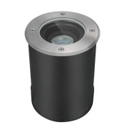   Kanlux GU10, IP67, IK10, Ø130 mm, IK10, rozsdamentes acél színű, alumínium házas járőfelületbe süllyesztett lámpatest, BERG AD - magas ütésvédelemmel