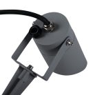 Kanlux állítható kerti lámpatest GU10 foglalattal, Ø60 mm, IP65, antracit, alumínium, GRIBLO 7 - talajba szúrható