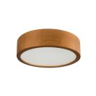 Kanlux E27, Ø275 mm, arany tölgy színű, fa házas, kerek mennyezeti spot lámpatest, JASMIN