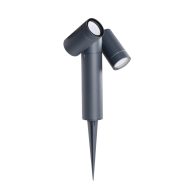   Kanlux kerti lámpatest GU10 foglalattal, 400 mm, IP54, antracit, alumínium, USTI SP