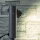 Kanlux kerti lámpatest GU10 foglalattal, 400 mm, IP54, antracit, alumínium, USTI SP