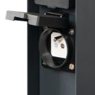 Kanlux, 16A, 220-240 AC, 2SOC, IP44, rozsdamentes acél, antracit, DASTO 2SOC FR B - kerti oszlop, 230x70x70 mm